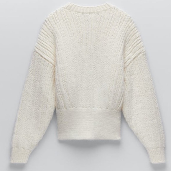 Zara Chunky Cable-knit Sweater - Picture 3 of 5